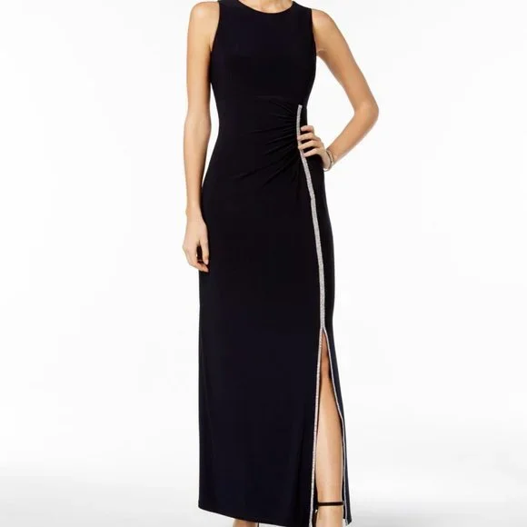 slim fit dress slacks MSK Petite Cross-Over-Front Long-Sleeve Dress MSRP $89  DGFOutlet